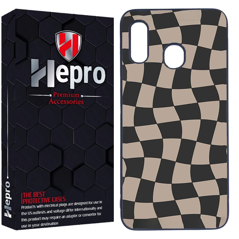 کاور هپرو طرح شطرنجی کد Dimo-476 مناسب برای گوشی موبایل سامسونگ Galaxy A20/A30
