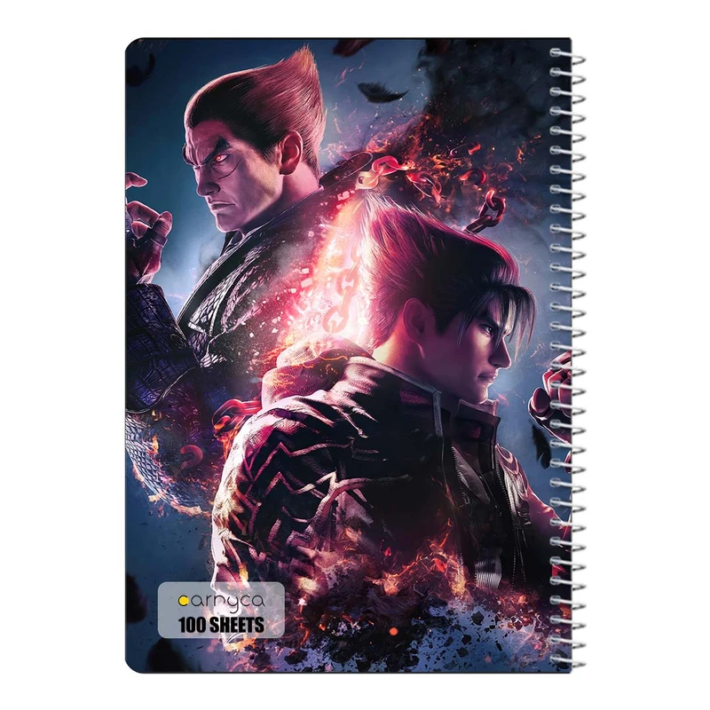 دفتر مشق 100 برگ سیمی کارنیکا طرح تیکن Tekken کد 14430
