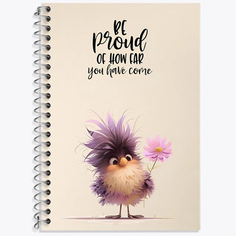 دفتر زبان 50 برگ خندالو مدل سه خط طرح انگیزشی  کد F5844