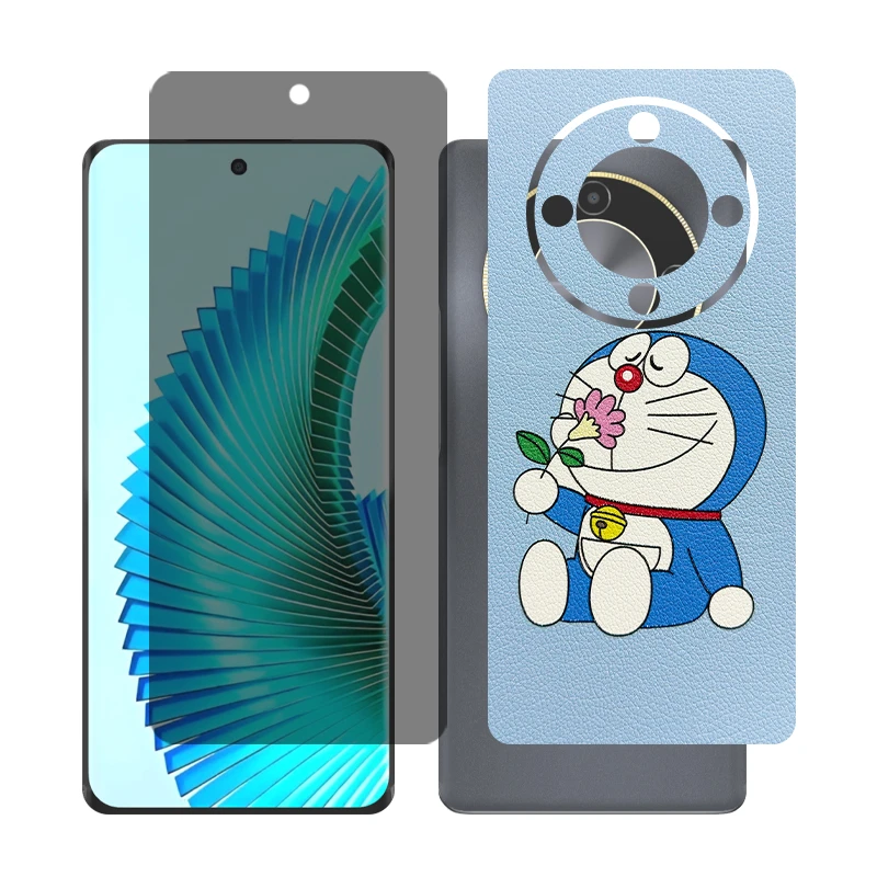 محافظ صفحه نمایش حریم شخصی گلس مدل Together مناسب برای گوشی موبایل آنر X9b به همراه برچسب پوششی پشت گوشی