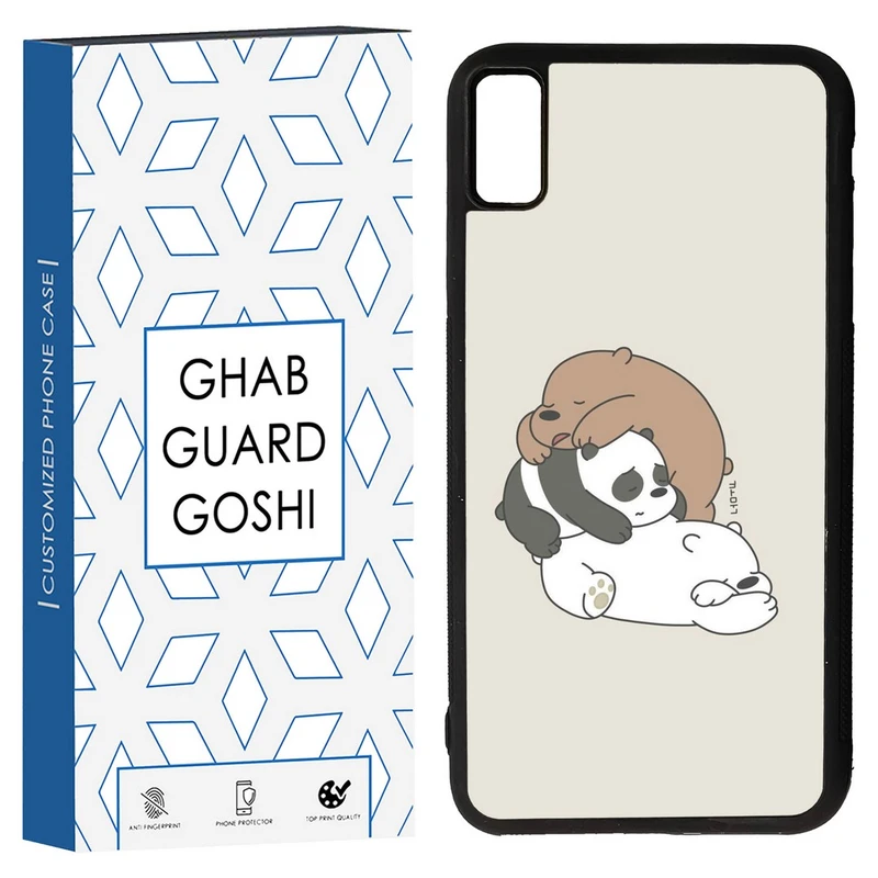 کاور قاب گارد گوشی طرح سه خرس کله پوک کد TPU-274 مناسب برای گوشی موبایل اپل Iphone XS MAX/ .X MAX