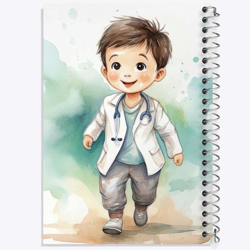 دفتر مشق 50 برگ خندالو طرح پسر دکتر کد N2221