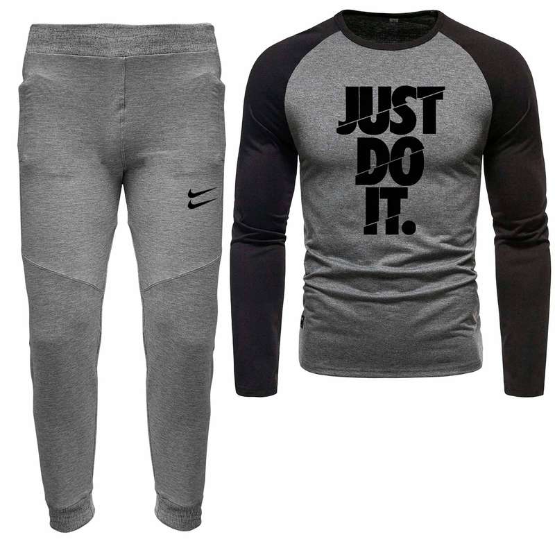 ست تی شرت و شلوار مردانه مدل 0408174 رنگ طوسی