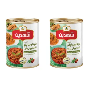 کنسرو مایه لوبیا پلو استانبولی پلو شهدین - 370 گرم بسته 2 عددی