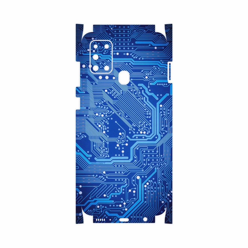 برچسب پوششی ماهوت مدل Blue Printed Circuit Board-FullSkin مناسب برای گوشی موبایل سامسونگ Galaxy A21s