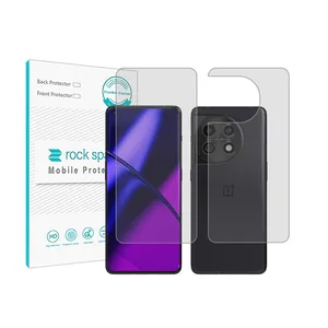 Rockspace transparent screen protector HyGEL model suitable for OnePlus 11 mobile phone with back protector
