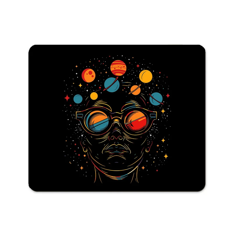 ماوس پد پاد آفرین مدل فضانورد سیاره منظومه شمسی سفینه آدم فضایی کد P744 سایز 19*24 سانتی متر