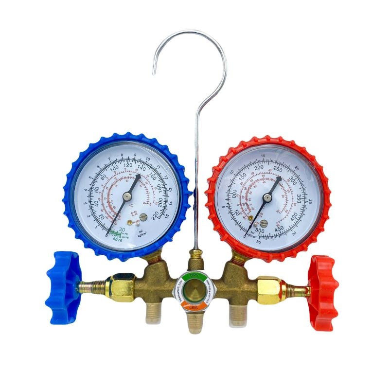 گیج دوقلو شارژ گاز کولر کد R134_R22