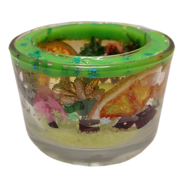 شمع مدل ژله ای طرح دوجداره میوه ای do.j.sa.10