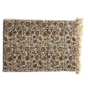 سفره قلمکار طرح گل و مرغ مدل J135