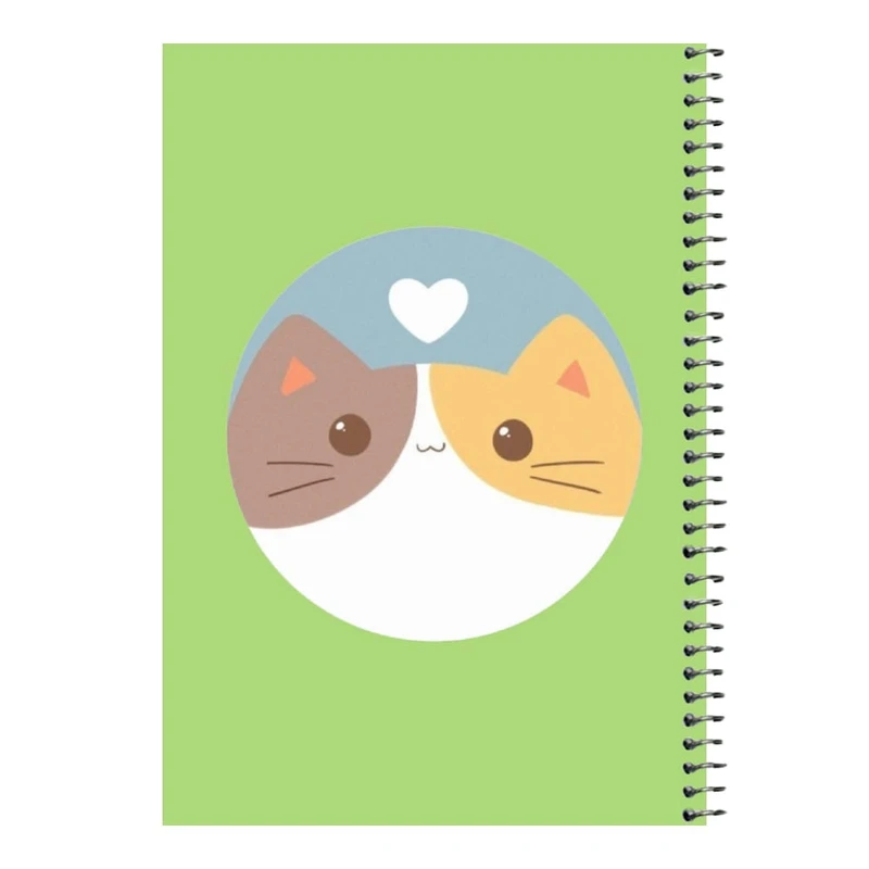 دفتر مشق 80 برگ اس جی مدل گربه کد۱   