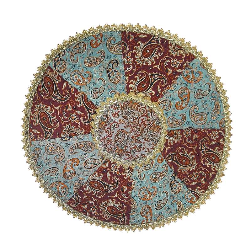 رومیزی ترمه مدل چهل تکه سالار کد F143