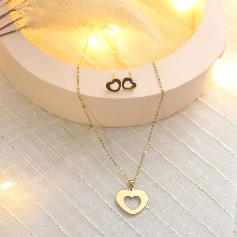 نیم ست زنانه مدل قلب کد 01