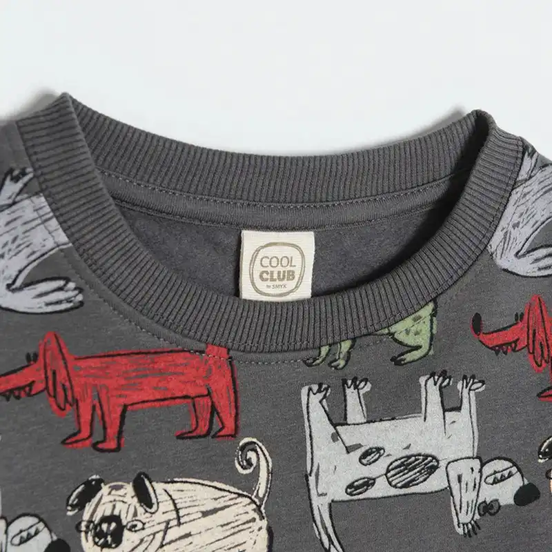 ست سویشرت و شلوار بچگانه کول کلاب طرح سگ ها