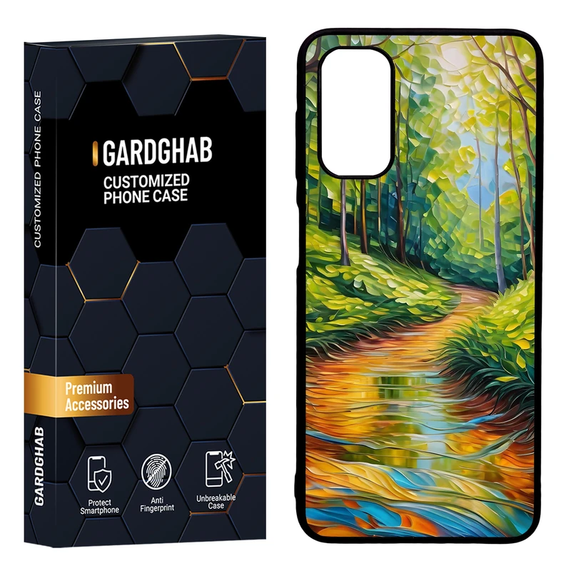 کاور گارد قاب مدل دور ژله ای هنری مناسب برای گوشی موبایل سامسونگ Galaxy A13 5G / A04s