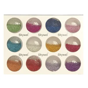 مجموعه تزیین ناخن اسکای وی مدل CV02 مجموعه 12 عددی