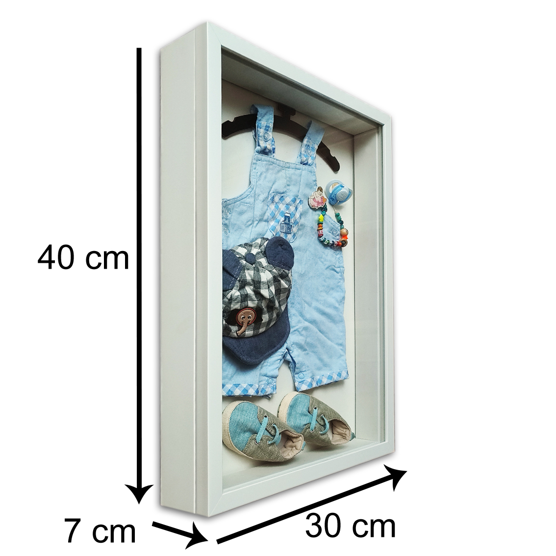 قاب اتاق کودک مدل لباس نوزادی و پاپوش و پستانک کد W3040