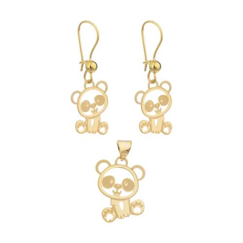 نیم ست طلا 18 عیار دخترانه مایا ماهک مدل MS0506