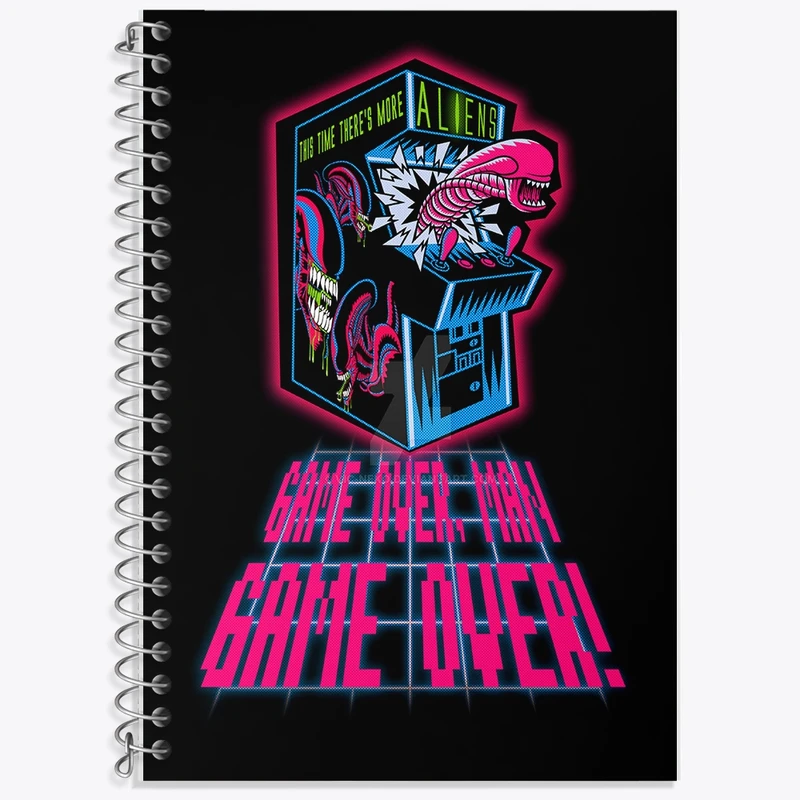 دفتر لغت 50 برگ خندالو طرح Game Over کد F2490