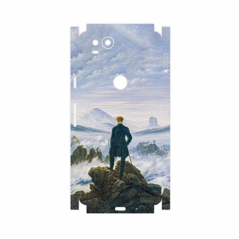 برچسب پوششی ماهوت مدل Wanderer above the Sea of Fog-FullSkin مناسب برای گوشی موبایل گوگل Pixel 2