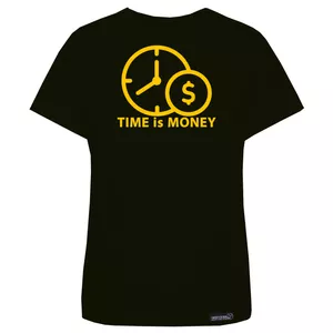 تی شرت آستین کوتاه زنانه 27 مدل Time is Money کد MH1548