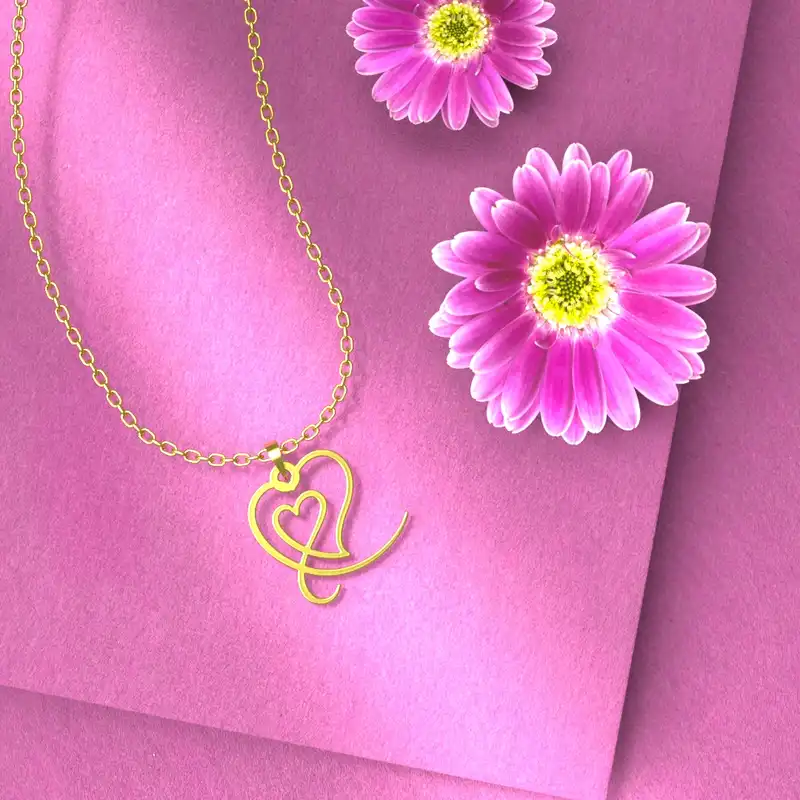 گردنبند طلا 18 عیار زنانه مدوپد مدل گل کد CA10920