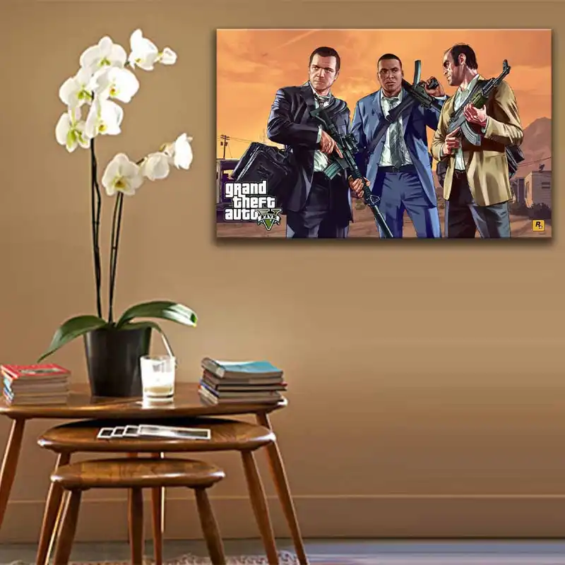 تابلو شاسی طرح بازی GTA V کد1001