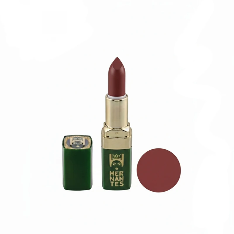 رژلب جامد مات هرنانتس مدل 1 رنگ کالباسی تیره شماره H407