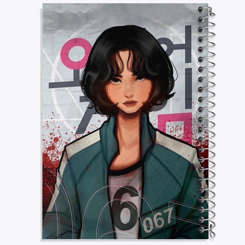 دفتر مشق 50 برگ خندالو مدل Squid Game  کد 10830