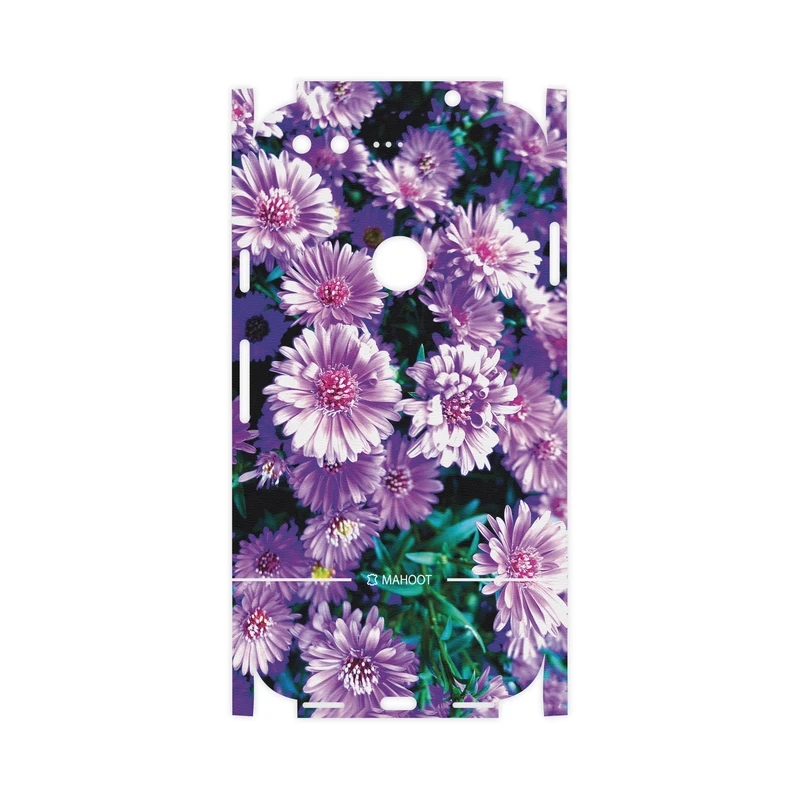 برچسب پوششی ماهوت مدل Purple-Flower-FullSkin مناسب برای گوشی موبایل گوگل Pixel