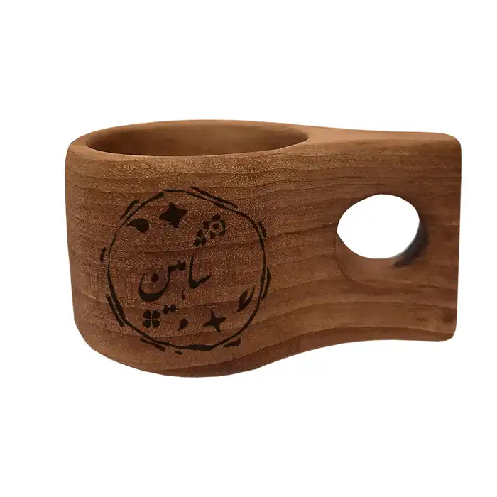 لیوان چوبی مدل شاهین کد 9