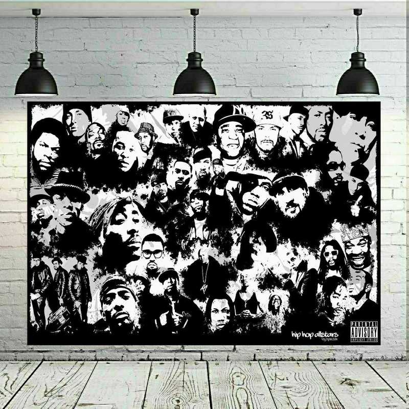 پوستر پارچه ای طرح توپاک شکور مدل SDB4171