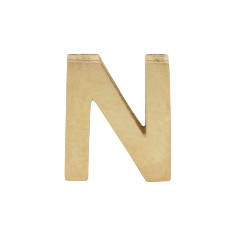 آویز گردنبند طلا 18 عیار زنانه گنجینه هنر خوش نشین مدل حرف N آویز گردنبند طلا 18 عیار زنانه گنجینه هنر خوش نشین مدل حرف N