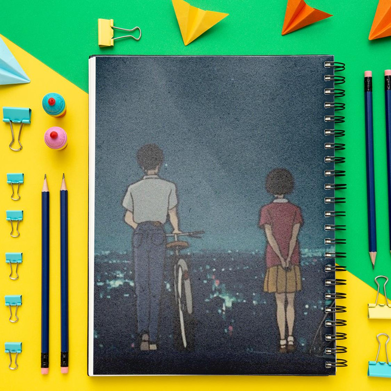 دفتر نقاشی باژیکان طرح انیمه پنتون 90s کد 20100983 به همراه فتوکارت مجموعه 24 عددی