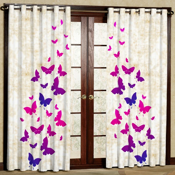 پرده مدل مخمل پانچی کد 7752 سایز 280x140 سانتی متر