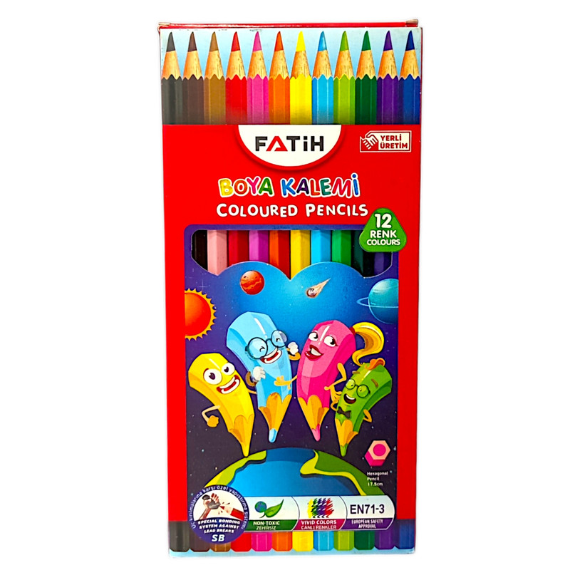 مداد رنگی 12 رنگ فاتح مدل 33112