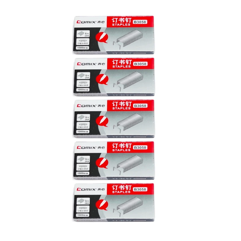 سوزن منگنه کامیکس مدل B3058 سایز 24/6 بسته 5000 عددی