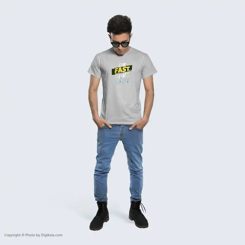 تیشرت مردانه طرح Fast کد W4