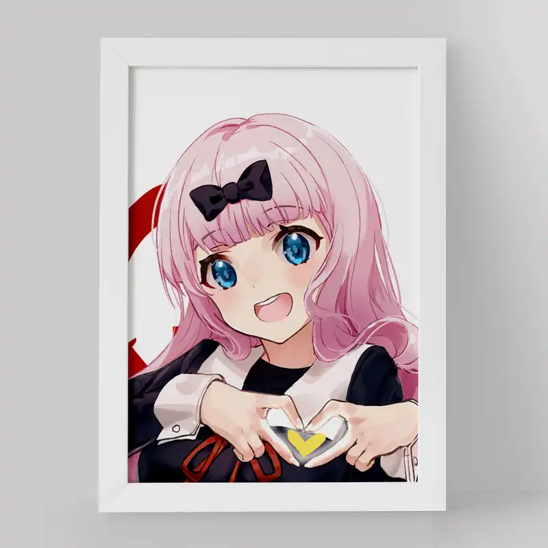 تابلو خندالو مدل چیکا فوجیوارا انیمه کاگویا ساما کد 16014