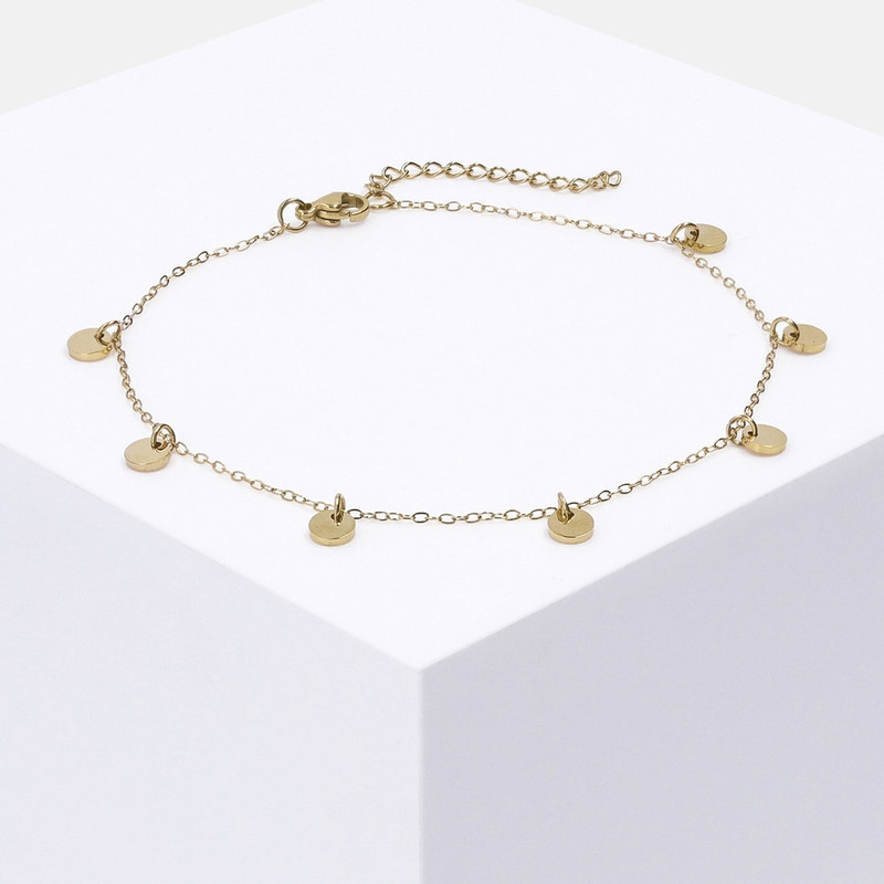 پابند زنانه مدل Coin chain 003 پابند زنانه مدل Coin chain 003