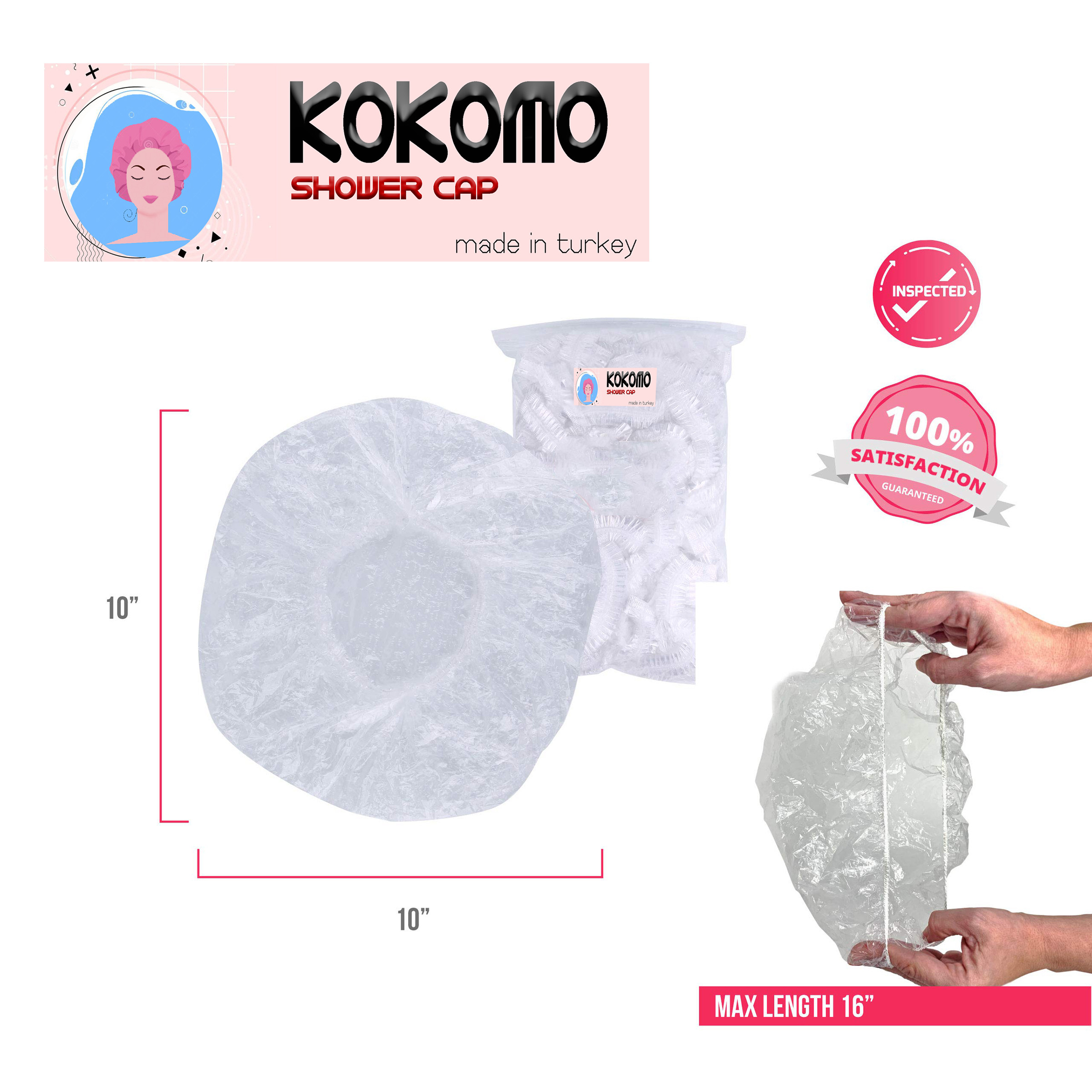 کلاه رنگ مو مدل kokomo-03 بسته 6 عددی