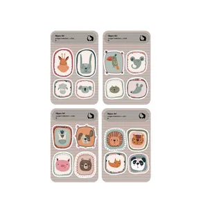 برچسب هیپو آرت مدل حیوانات جنگل بسته 4 عددی