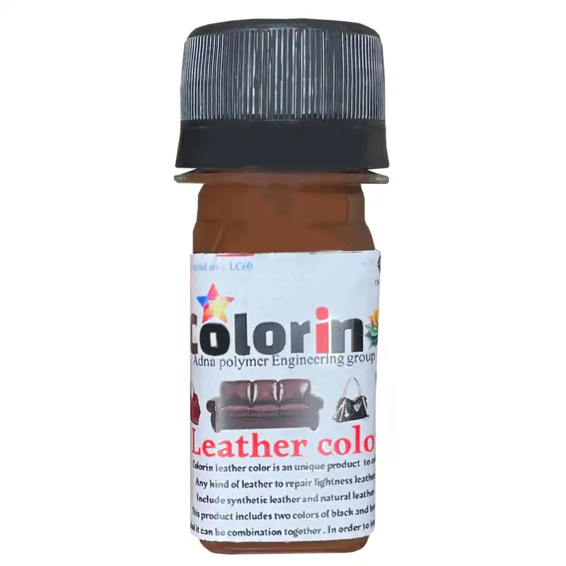 رنگ چرم کالرین مدل Mini leather رنگ قهوه ای