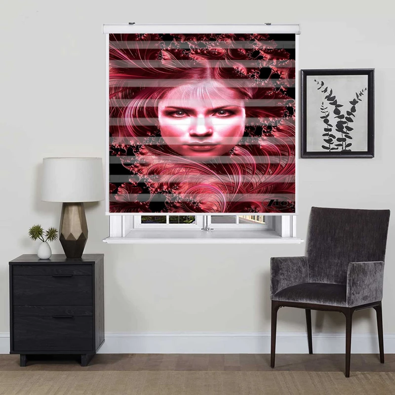 پرده زبرا زیو کد W4068 سایز 150X150 سانتی متر