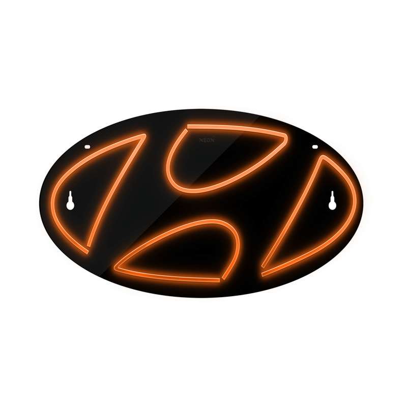 چراغ دیواری نئون دیزاین طرح Hyundai-BL_ORG