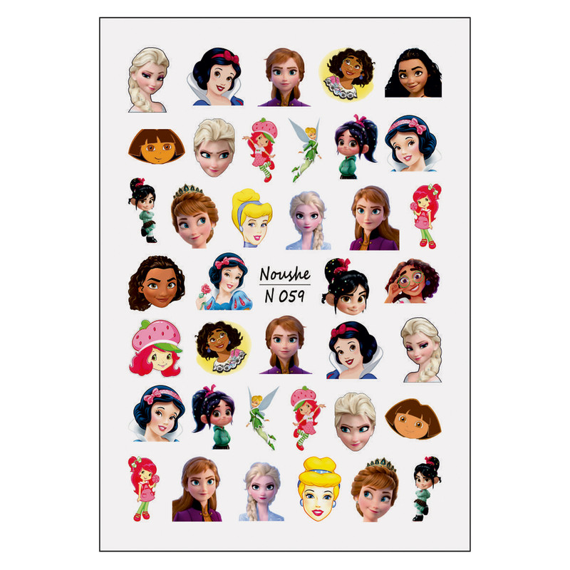 برچسب لنز ناخن مدل کارتونی کد N07-45-51-59 مجموعه 4 عددی