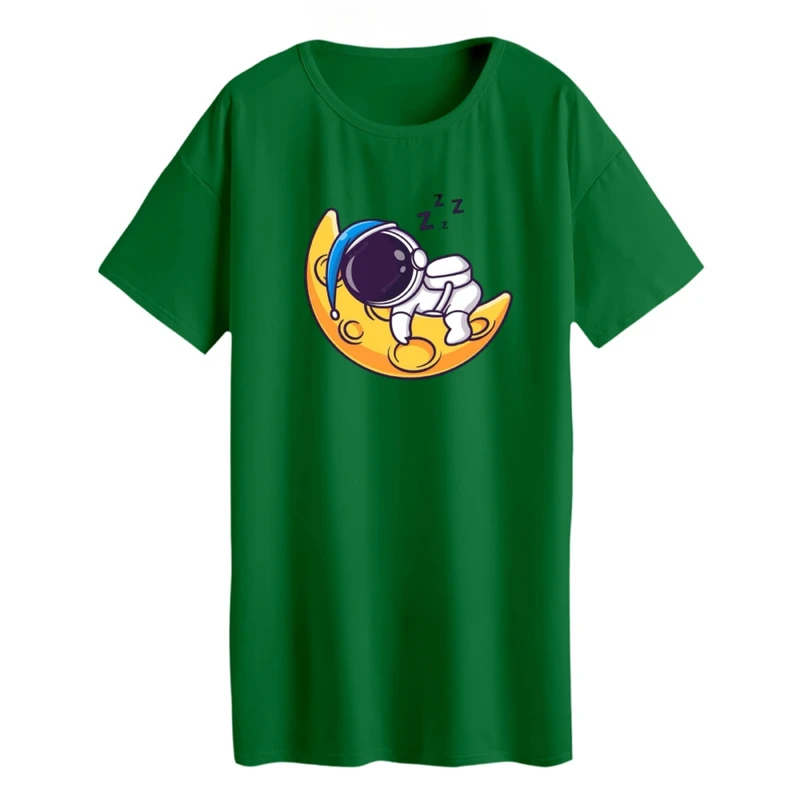 تی شرت لانگ آستین کوتاه زنانه مدل فضانورد کد 4