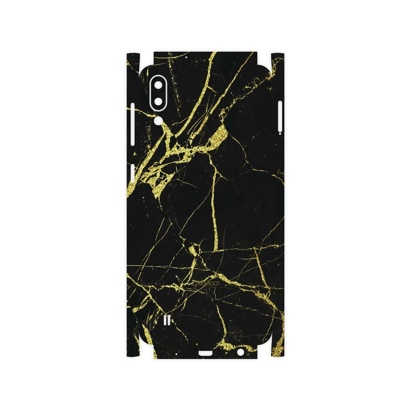 برچسب پوششی ماهوت مدل Graphite-Gold-Marble-FullSkin مناسب برای گوشی موبایل سامسونگ Galaxy M10