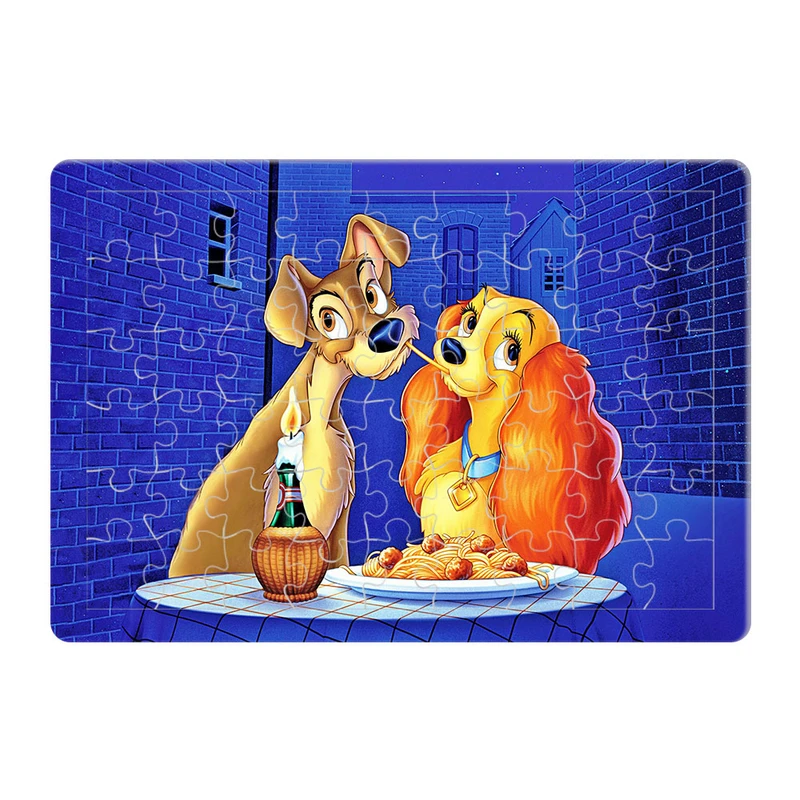 پازل 54 تکه طرح لیدی و ترمپ مدل P1011