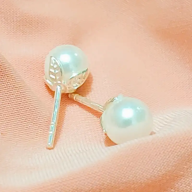 گوشواره نقره زنانه مدل مروارید